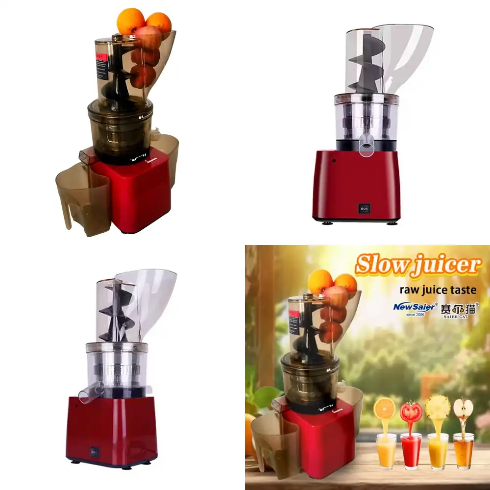 Cold Press Juicer - RVS machine voor fruit en groenten,