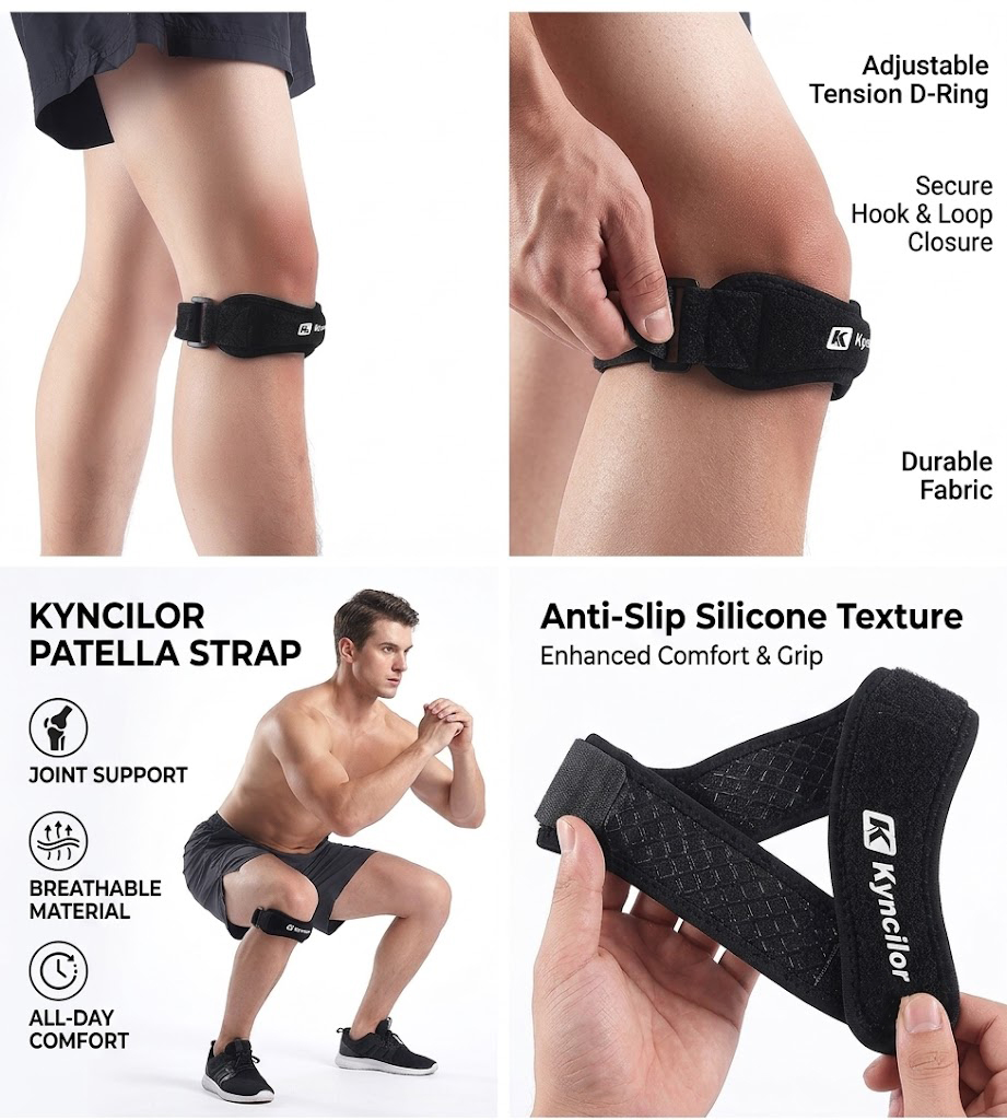 Compression Knee Sleeve - 1 Sportbeenmanchet, Volledige Compressiebeenmanchet voor Mannen