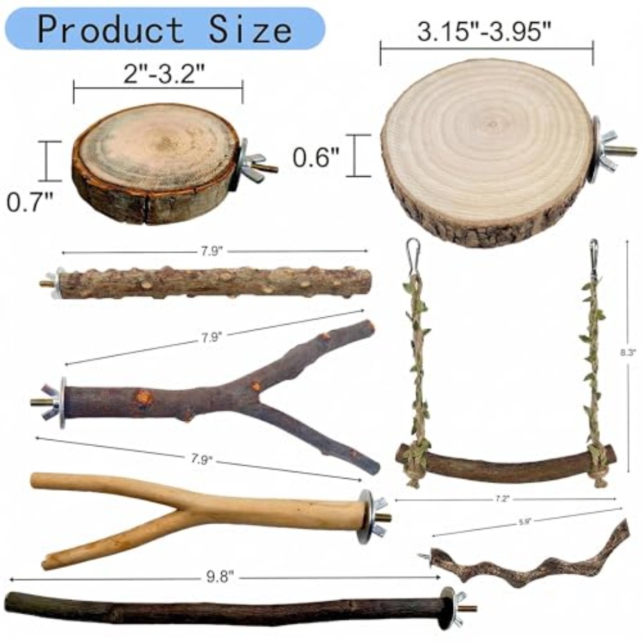 8 stuks natuurlijke houten vog - Health & Wellness Rehab recensie en prijs