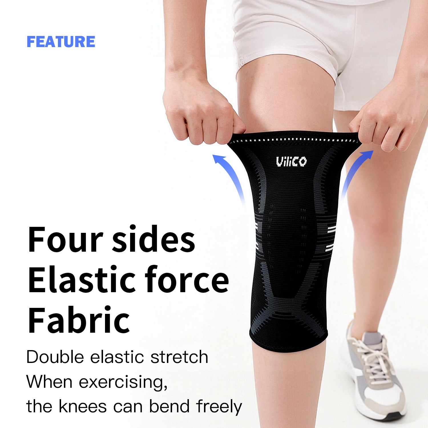 1 stuks kniebrace voor dames & - Compression Knee Sleeve recensie en prijs